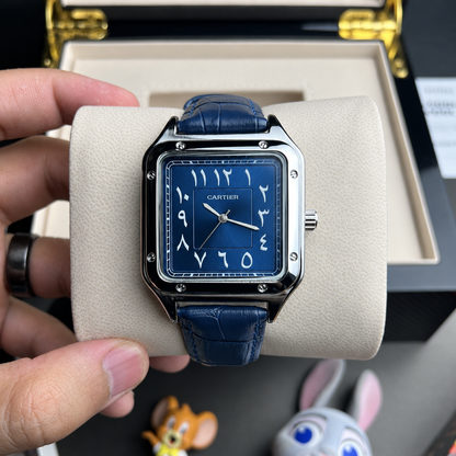 CRTR Santos Strap with Silver Dial
