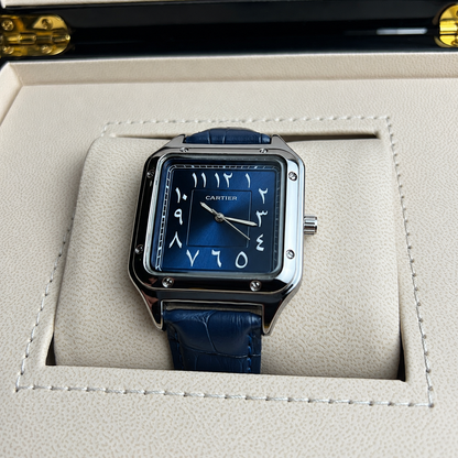 CRTR Santos Strap with Silver Dial
