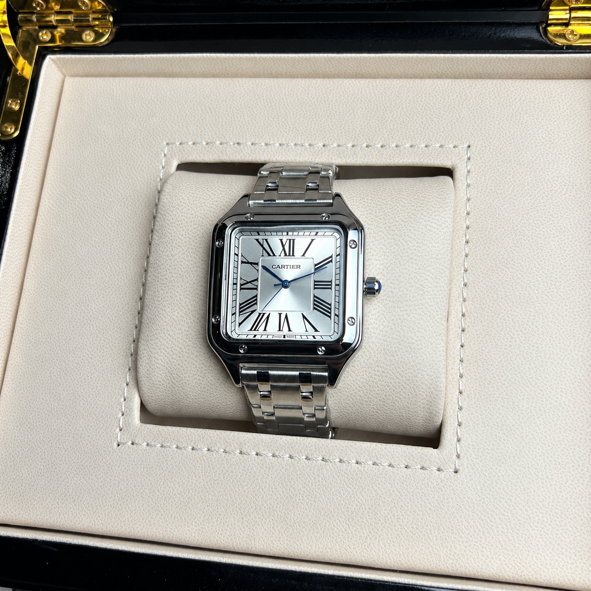 CRTR Santos Silver Chain with Silver Dial