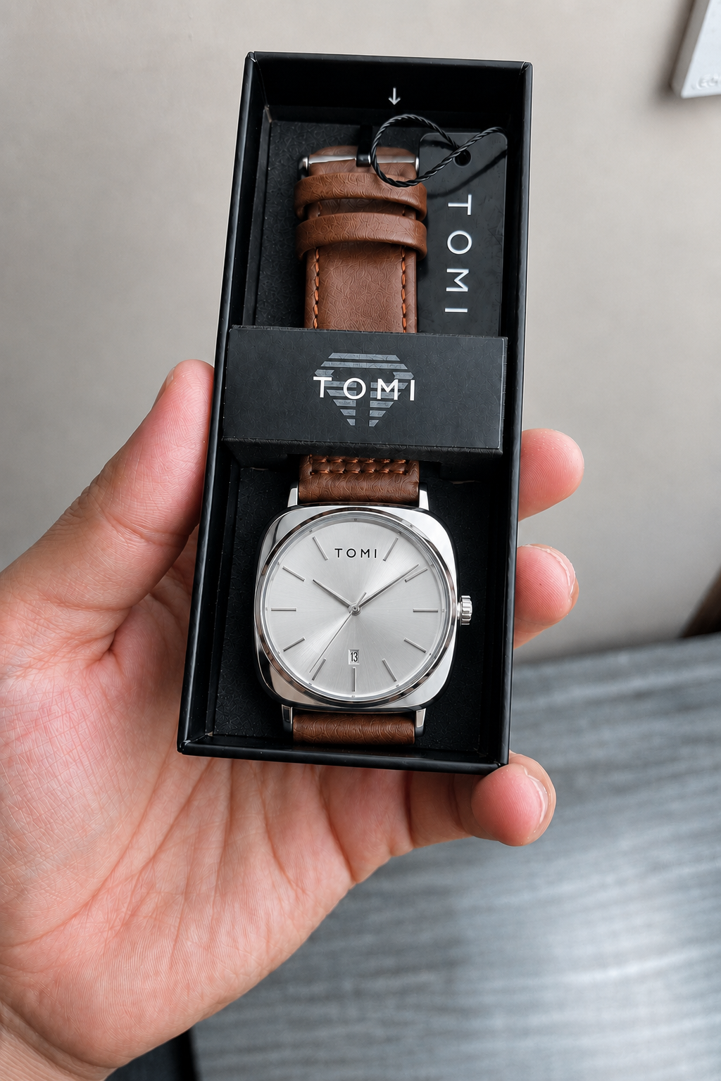 TOMI Class Silver Dial Watch
