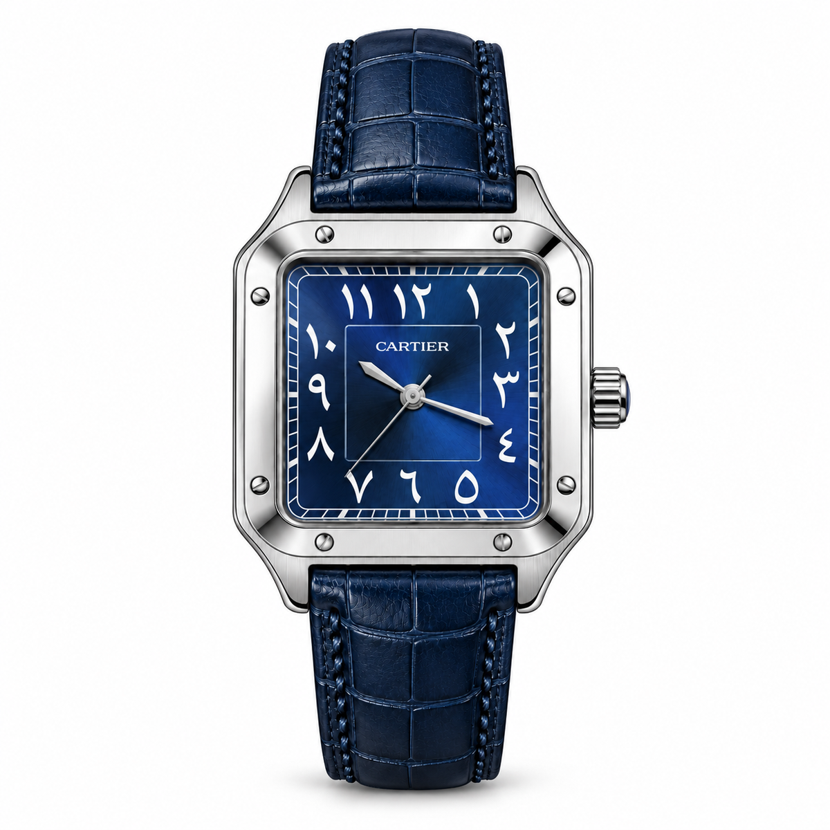 CRTR Santos Strap with Silver Dial