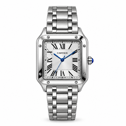 CRTR Santos Silver Chain with Silver Dial