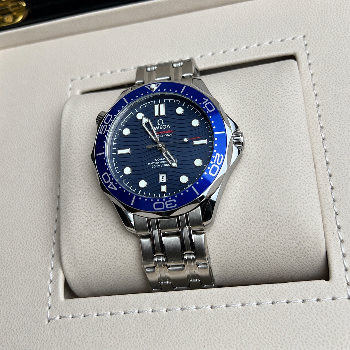 Seamster OMGA Date Only Blue Dial