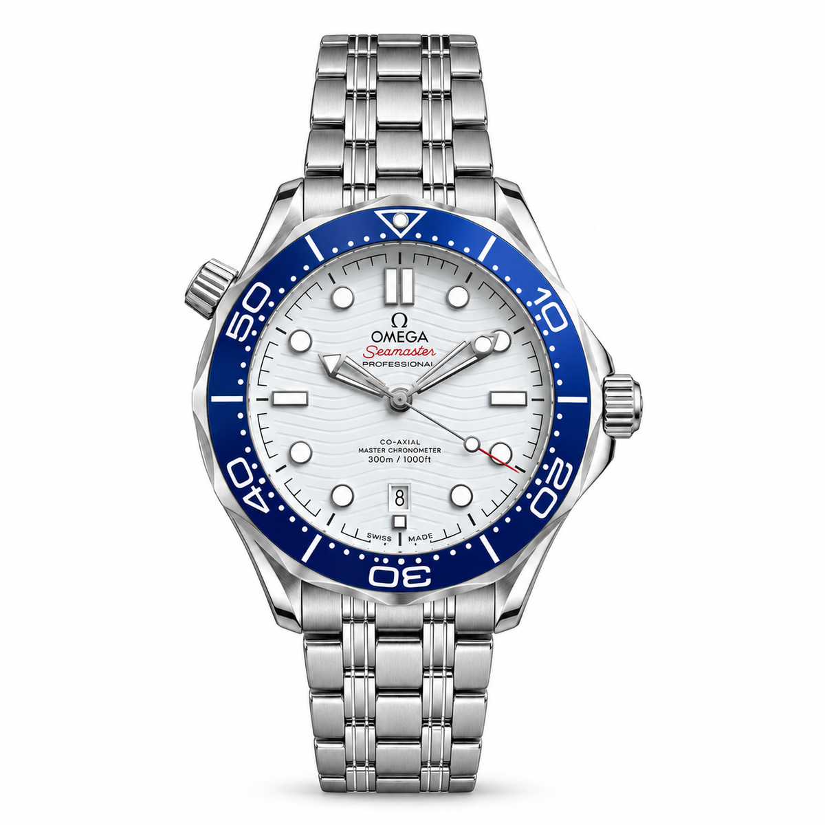 Seamster OMGA Date Only White Dial