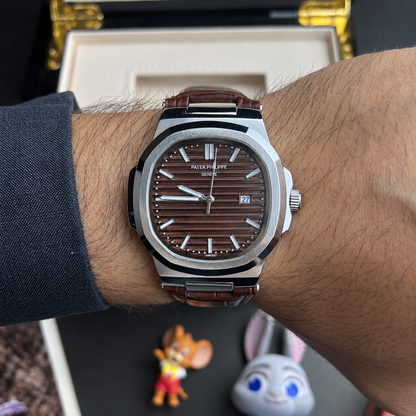 PP Luxury Brown strap Watch