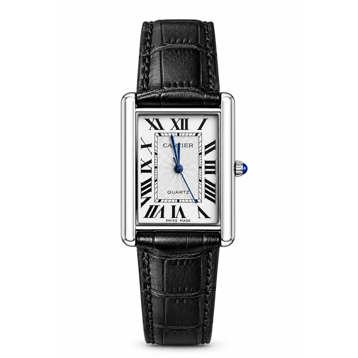 CRTR TANK Black Strap with White Dial